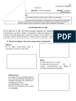 Ficha 01 - Etapas de La Vida-Ciencia 3ero 2021