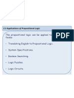 Applications of Propositional Logic