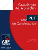 Cuaderno de Apuntes Materiales de Construcción 2