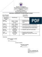 Department of Education: Individual Workweek Accomplishment Report