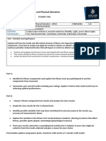 10pe A Performance Analysis - Summative - Fitness Testing