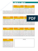 Calendario Cuaderno de Profesor 2018 2019 Recursosep