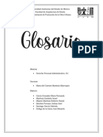 Glosario, Derecho Procesal Administrativo