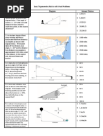 Diagram Answer Choices: Basic Trigonometry Ratio's With Word Problems