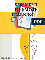 Assessment For Remote Learning