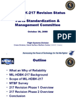 MIL-HDBK-217 Revision Status Parts Standardization & Management Committee