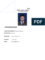 Perfil profesional Jhon Henry Suarez Orjuela CC 1030684830