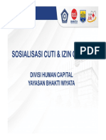 Sosialisasi Cuti & Izin Online: Divisi Human Capital Yayasan Bhakti Wiyata