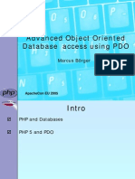 Apachecon Advanced Oo Database Access Using Pdo