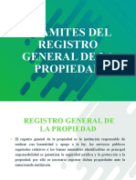 Trámites Del Registro General de La Propiedad