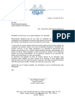 Carta de Solicitud de Entrevista - Aldeas Infantiles