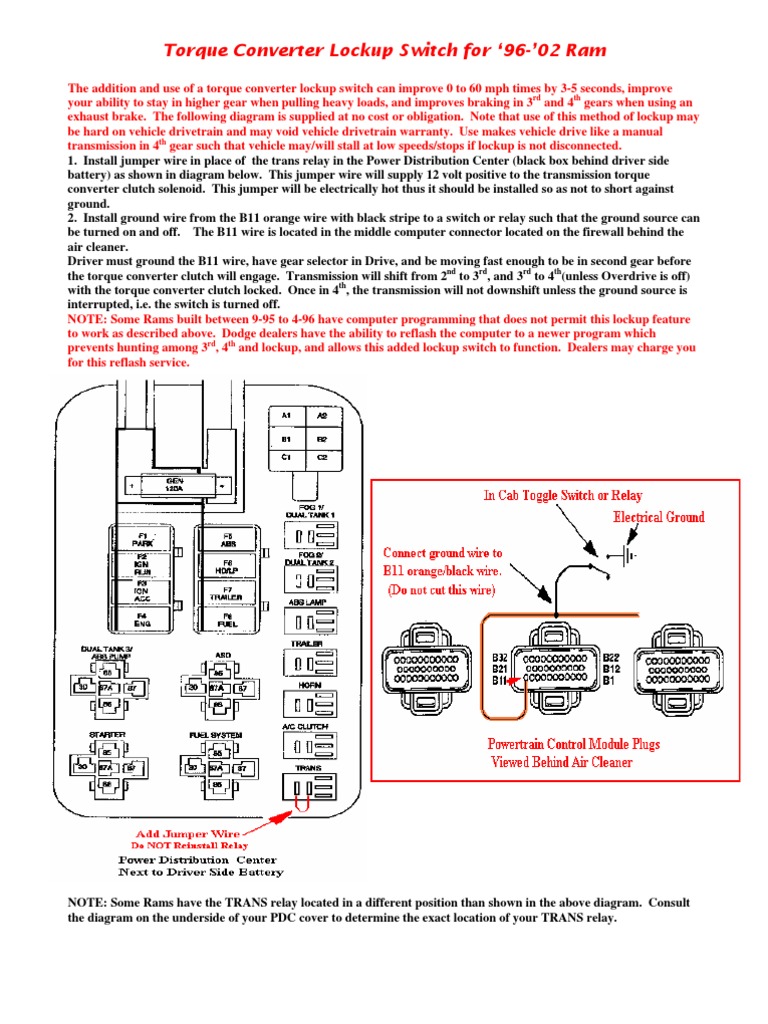 Torque Converter Lockup Switch PDF Manual Transmission