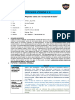 Experiencia de Aprendizaje 6. 5º