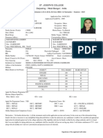 St. Joseph'S College Darjeeling:: West Bengal:: India: Signature of The Applicant With Date