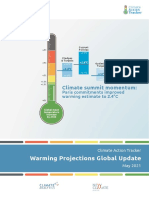 Warming Projections Global Update: Climate Summit Momentum