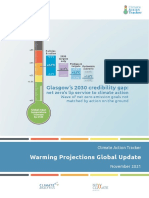 Warming Projections Global Update: Glasgow's 2030 Credibility Gap