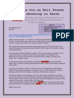 Gunsmiths Win On Wall Street After Shooting in Texas