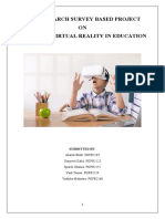 BRM Research Survey Based Project ON Future of Virtual Reality in Education