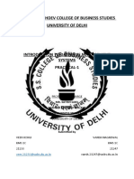 Shaheed Sukhdev College of Business Studies University of Delhi