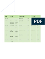 Master Schedule Sga Classes