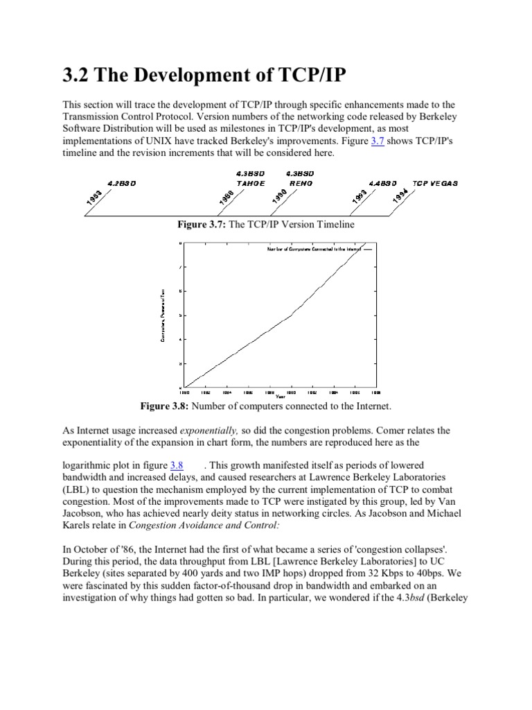 C The TCP/IP Version Timeline | PDF | Transmission Control Protocol ...