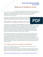 Transitando El Duelo Por El Suicidio de Un Ser Querido