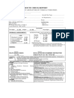 Route Check Report Summary