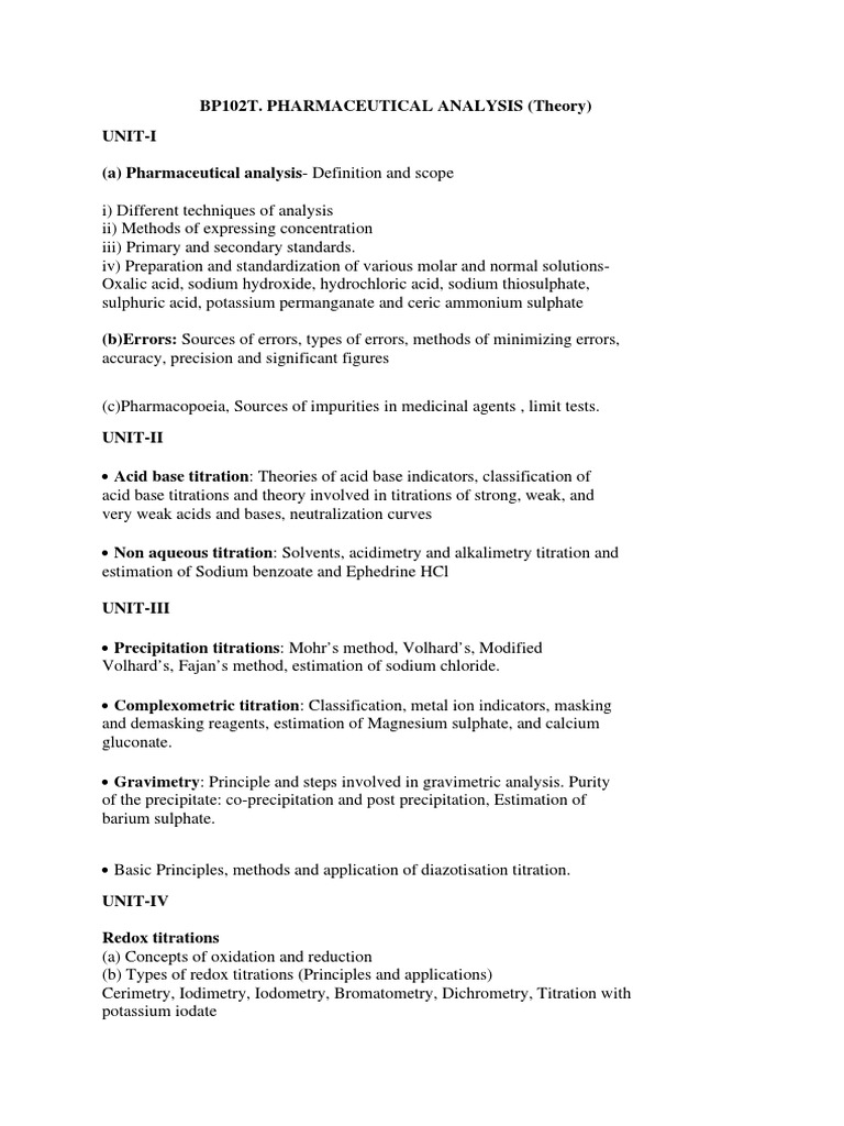 pharmaceutical-analysis-sem-1-syllabus-pdf-chemistry-titration