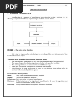 Unit I Introduction: CS640 2 - Design and Analysis of Algorithms - Unit I - 1.1