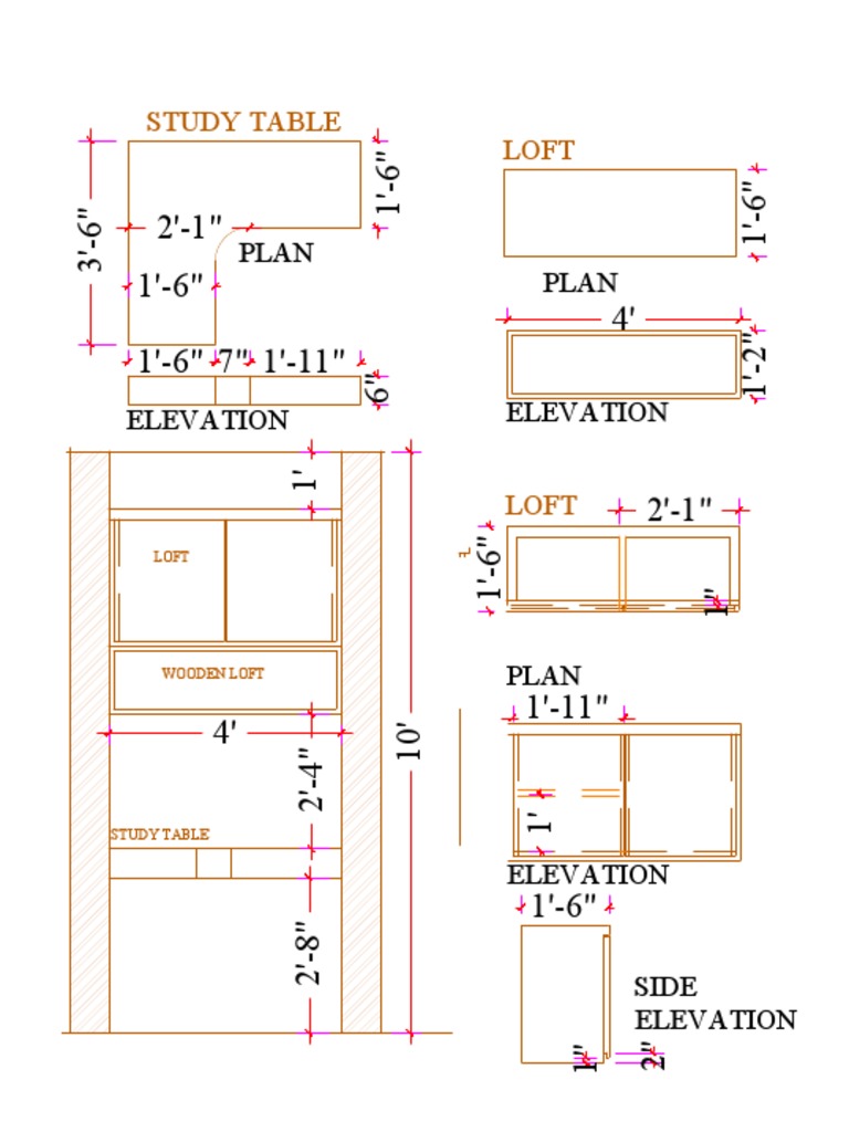 Loft and Study Table | PDF