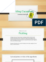 Pickling Cucumbers Worked Powerpoint