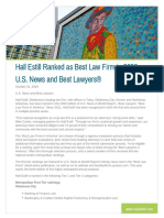 Hall Estill Ranked As Best Law Firm in 2020 U.S. News and Best Lawyers®