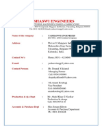 Company Profile - Yashaswi Engineers