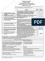 SL. No. Course Offered Eligibility No. of Seats Mode of Selection