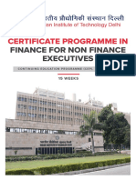 Certificate Programme In: Finance For Non Finance Executives