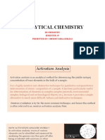 Analytical Chemistry: Bs Chemistry Semester: 8 Presented By: Chemist Rida Ghilzai