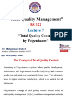 Feigenbaum's Total Quality Control