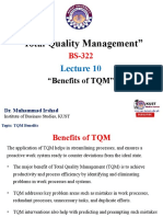 FACULTY520-BS322-KUST-2021S-L10-Benefits of TQM