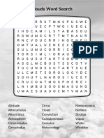 Clouds Word Search