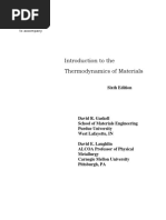 Introduction To The Thermodynamics of Materials: Solutions Manual To Accompany