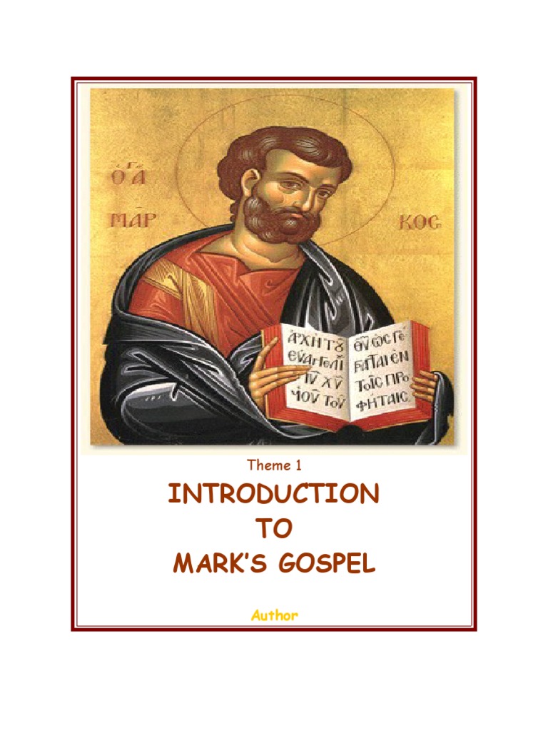 Introduction To Mark's Gospel | PDF | Gospel Of Mark | Gospels