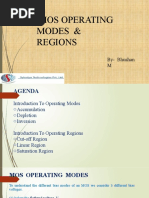 Mos Operating Modes & Regions: By-Bhushan M