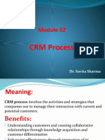 CRM Process: Dr. Savita Sharma