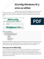 Que Es MSConfig Windows 10 y Como Se Utiliza