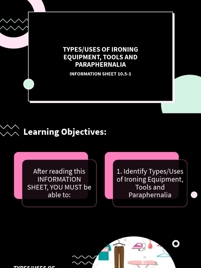 Ironing Equipment and Tools Overview | PDF