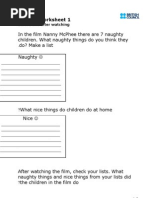 Download Nanny Mcphee Worksheet by hyahidayah SN57722477 doc pdf