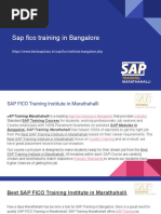 Sap Fico Training in Bangalore