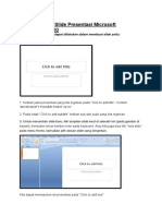 3. Cara Membuat Slide Presentasi Microsoft Powerpoint 2010