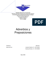 Adverbios y Preposiciones