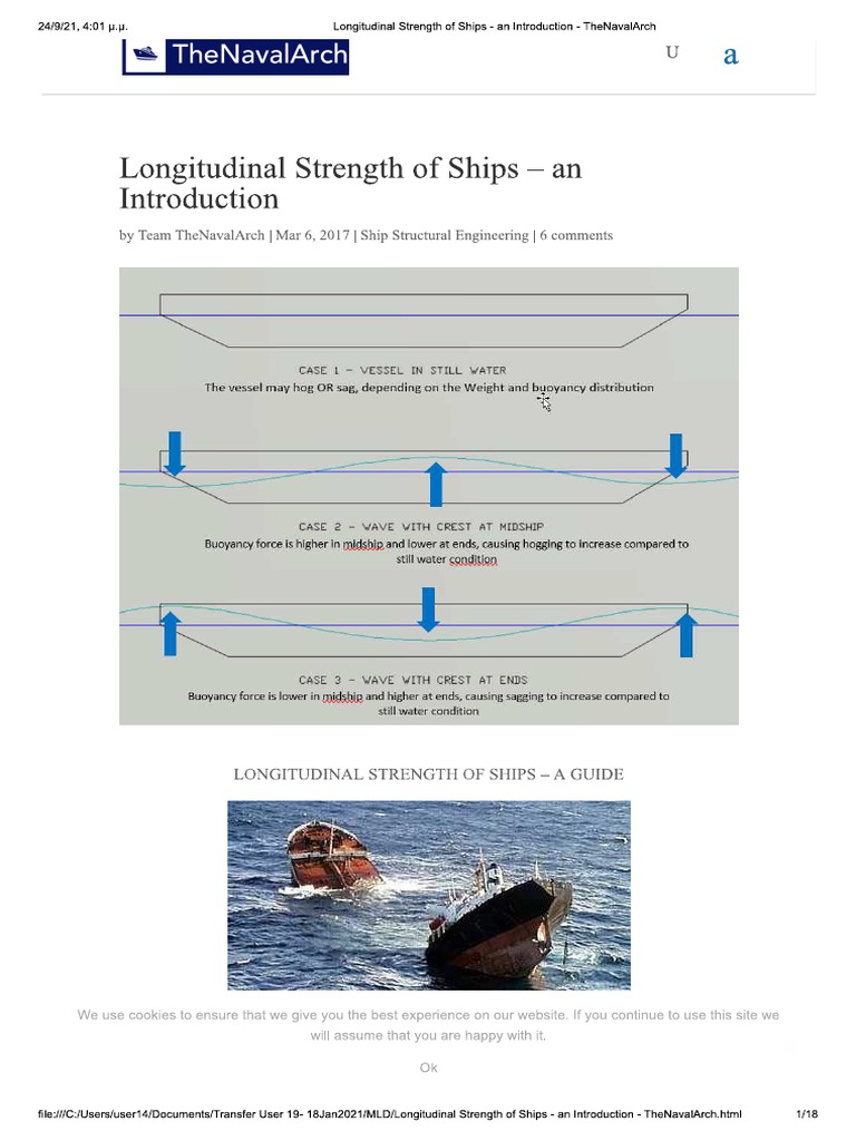 Longitudinal Strength of Ships An Introduction TheNavalArch PDF